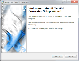 Install All To MP3 Converter