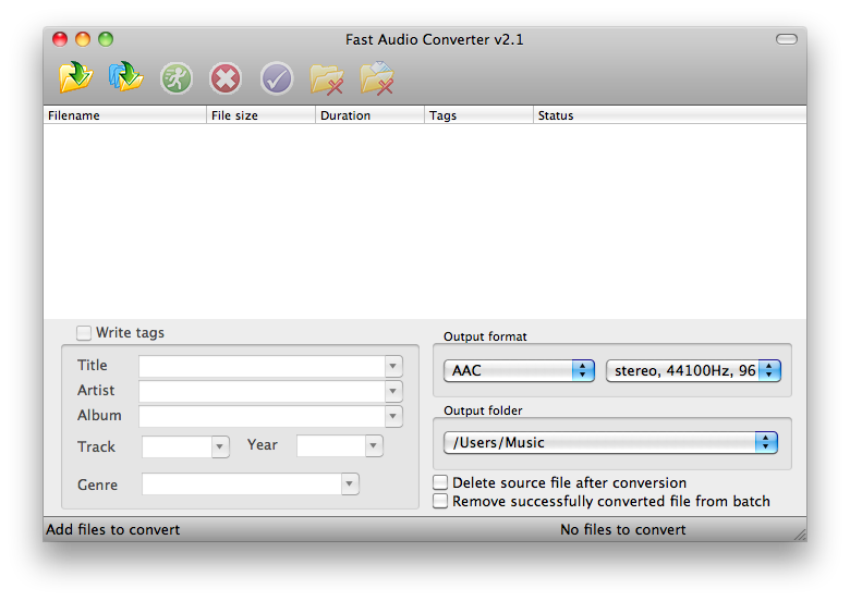 Start Fast Audio Converter